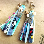 再販7♡新作♡denimcolor＊タッセルイヤリング♡