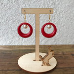 猫のピアス・イヤリングスタンド 収納用の木枠付き