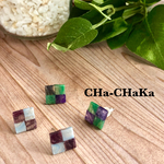 スクエアーのサーフ系カジュアルピアス