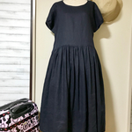 ☆　ギャザー　リネンワンピース ☆  