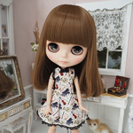 ネオブライス ウィッグ くるりんストレート マロンブラウン 10インチ/ドール Blythe