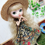 ブライス　リカちゃん  プーリップ   マキシワンピース  エスニック