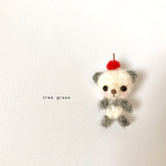 🍎りんごパンダ ブローチ