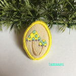 メルヘンきのこの刺繍ブローチ✴︎86