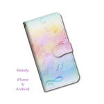 MELODY/手帳型iPhoneケース/送料無料
