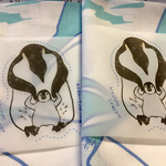 親子エンペラーペンギンてぬぐい