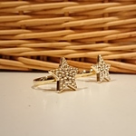 キラキラ✨星 🌟のボタンリング💍