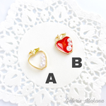 【再販】透かしリンゴとパール*イヤリング/ピアス