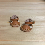 オビツ11 サイズ  ストラップサンダル キャメル