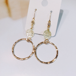  18金 大振りワカデザインピアス