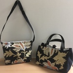 金糸の帯からショルダーバックと手さげの2点セット