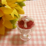【再販】かき氷 イチゴミルク☆ミニチュアスイーツ　お祭り