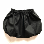 ぷっくりおしりがかわいい シンプルでうれしい ブロードの黒いかぼちゃパンツ コットンで気持ちいい ブラック