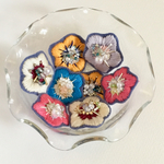  お花 刺繍ブローチ /ヘアゴム