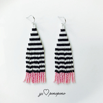 BORDER（pink）pierce earring