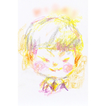 クレヨン似顔絵