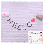 ウエディング＊結婚式＊マタニティフォト＊糸電話ガーランド＊Hello＊前撮りアイテム