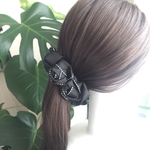 バナナクリップ Rosa 黒ステッチ