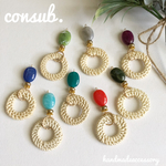 ❁Summer Sale❁カラフルラタンピアス/イヤリング