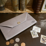 [新色] 長財布｢Busta｣　薄型   アースカラー  背面フルサイズポケット