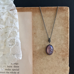 【ドラゴンズブレス】タンザナイトオパールのカボションネックレス