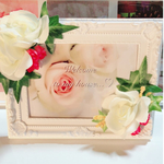 薔薇の写真たて フォトフレーム  ☆彡.。白バラ 写真立て