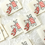 アニマルタグ  タグ 布タグ　ハンドメイド用タグ