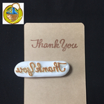 Thank youの消しゴムはんこ