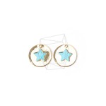 PDT-1454-G【2個入り】スターエポキシペンダント,Star Epoxy(Sky Blue) Disk 