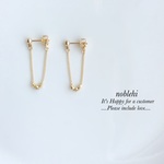  back design▷U metalbeads　ピアス/ノンホールイヤリング  ＊受注製作＊B1