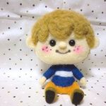 羊毛フェルトの男の子