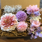 『和装髪飾り』ダリアピンポンマム紫陽花かすみ草和装ヘア成人式ヘア成人式髪飾り振袖ヘア振袖髪飾り