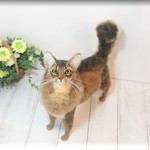 羊毛フェルト　猫　ソマリ　ねこ　ネコ　