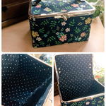 【kumi〇様専用】がま口BOXバニティ、キーケース、長財布　リバティデニムエディナム 