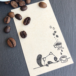 たぬきカフェのコーナーはんこ ゴム版はんこ