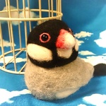 桜文鳥びん。