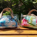 ToumeiビニールBag（ピンク花）