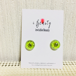 『Beautiful Women*鮮やかな女性』グリーン ピアス