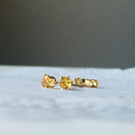 ✳︎14kgf✳︎シトリンの一粒ピアス