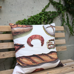 パン柄クッション（50cm×50cm）カバーのみ