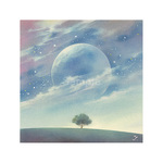 ミニパステル原画 　～Break in the Clouds～　(簡易フレーム付き）
