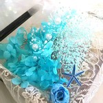 ハーバリウム素材  ブルーセット