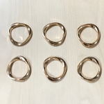 GOLD METAL TWIST RING FOOP PARTS