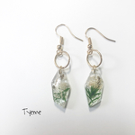 green×White かすみ草ピアス