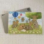 ウォンバットがいっぱいのICカードステッカー