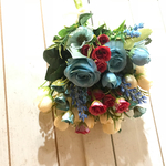 フェイクフラワー（造花）のスワッグ  〜トリコロール〜