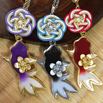 ☆ 送料込！☆結金魚ネックレス【赤】