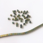 ヘマタイト マットグリーン 2mm 40個