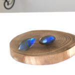 Labradorite marquisアンシンメトリーピアス・イヤリング
