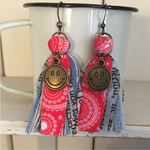 ハンドメイド ニコちゃんピアス